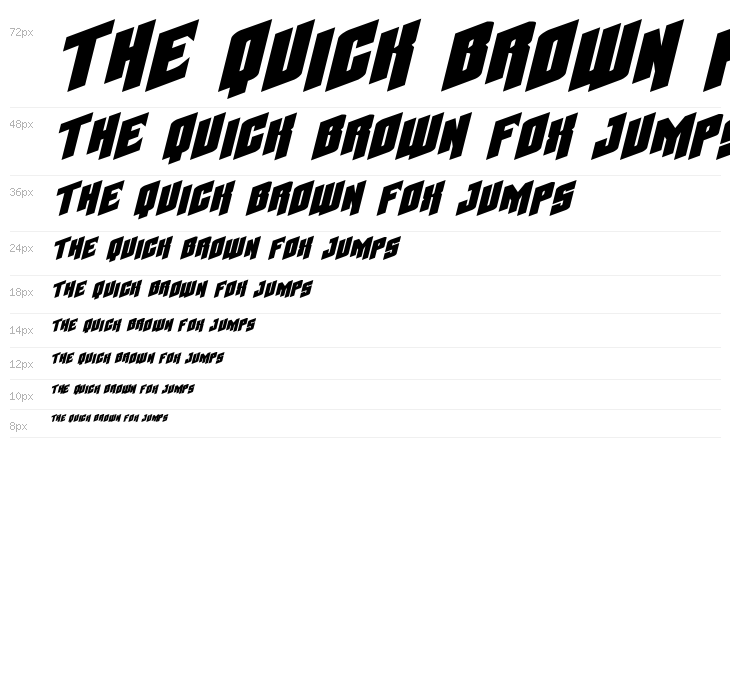 Galaxy Force Extra-Expanded Italic Waterfall