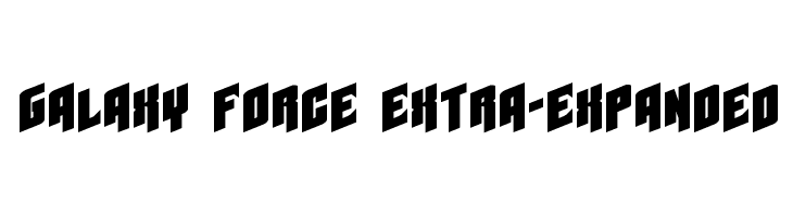 Galaxy Force Extra-Expanded  font caratteri gratis