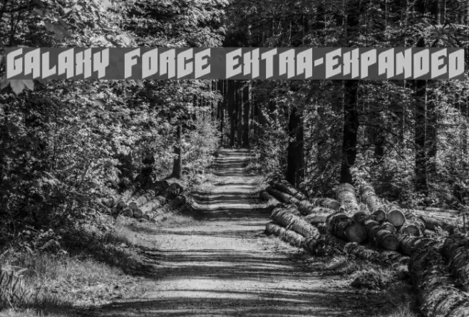 Galaxy Force Extra-Expanded Font examples