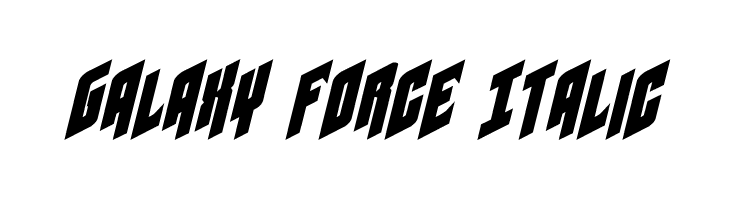 Galaxy Force Italic  Descarca Fonturi Gratis
