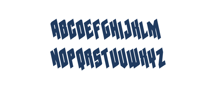 Galaxy Force Leftalic Lowercase