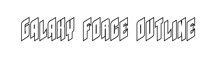 Galaxy Force Outline  नि: शुल्क फ़ॉन्ट्स डाउनलोड