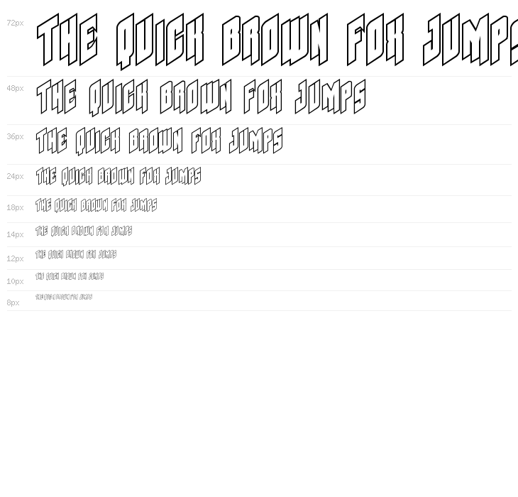 Galaxy Force Outline Waterfall