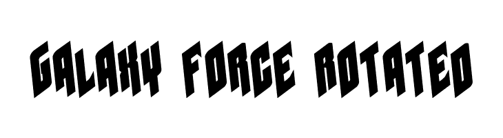 Galaxy Force Rotated  Frei Schriftart Herunterladen