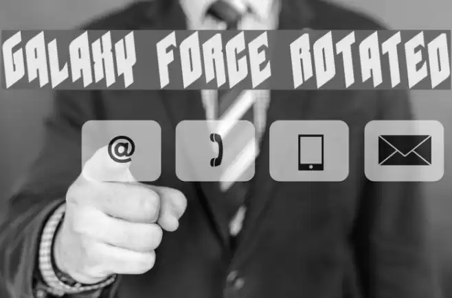 Galaxy Force Rotated Font examples
