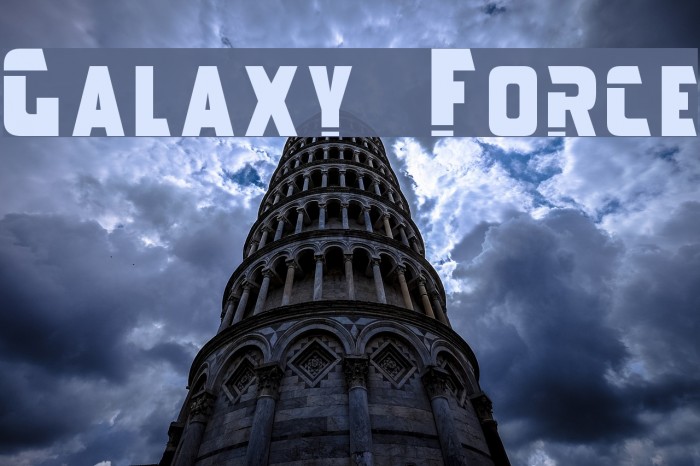 Galaxy Force Font examples