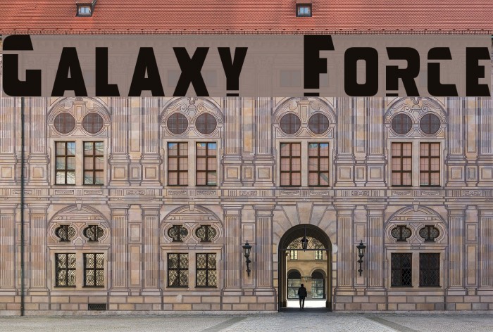 Galaxy Force Font examples