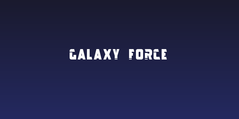 Galaxy Force Social Header