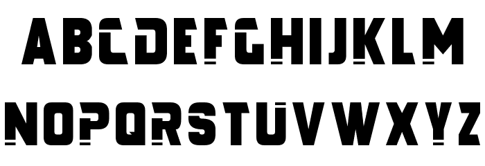 Galaxy Force Font LOWERCASE