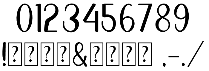 Galaxy Funsans Font OTHER CHARS