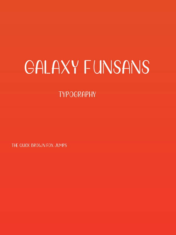 Galaxy Funsans Poster