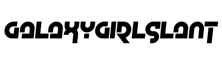 Galaxy Girl Slant  免费字体下载