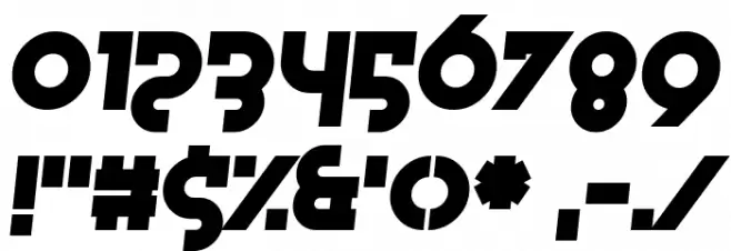 Galaxy Girl Slant Font OTHER CHARS