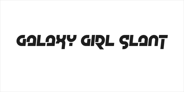 Galaxy Girl Slant Logo