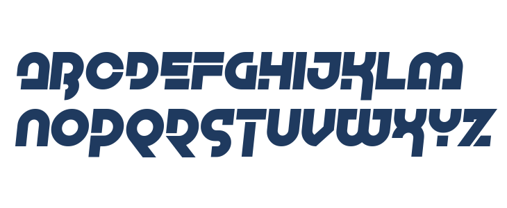 Galaxy Girl Slant Lowercase