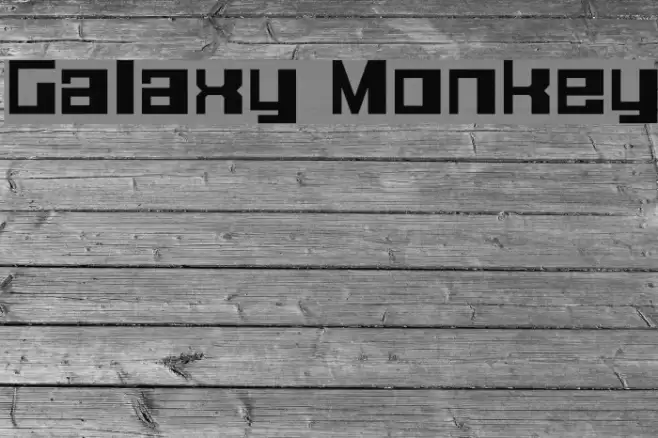 Galaxy Monkey Font examples