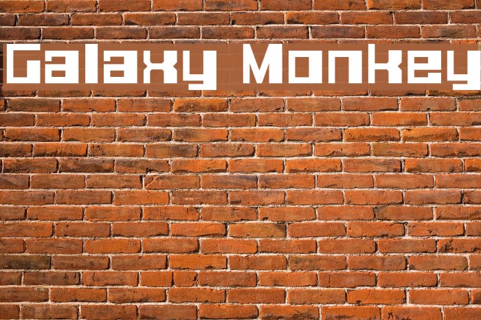 Galaxy Monkey फ़ॉन्ट examples