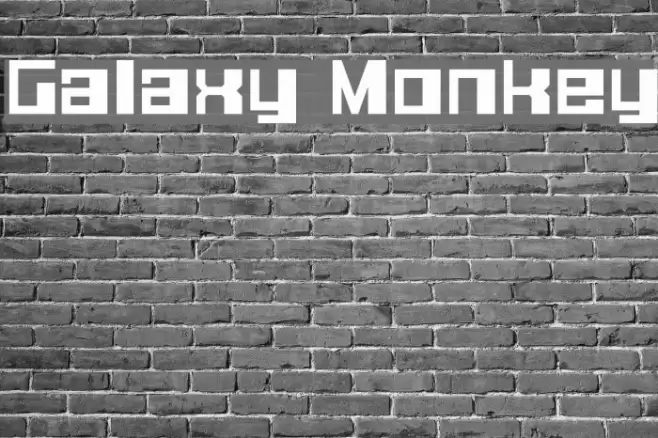 Galaxy Monkey Font examples
