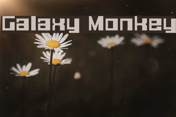 Galaxy Monkey फ़ॉन्ट examples