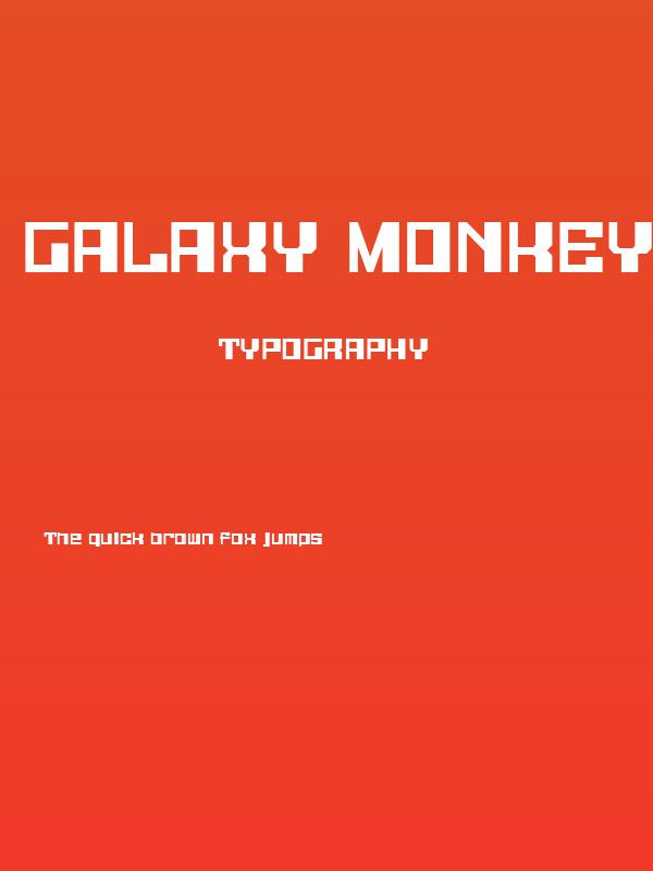 Galaxy Monkey Poster