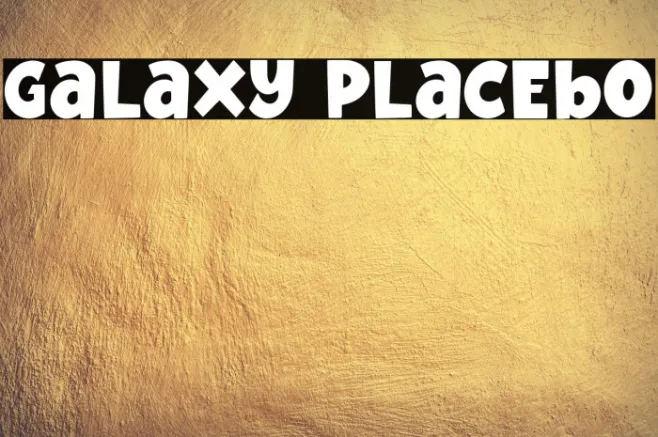 Galaxy Placebo Example 3