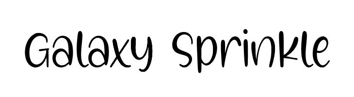 Galaxy Sprinkle  免费字体下载