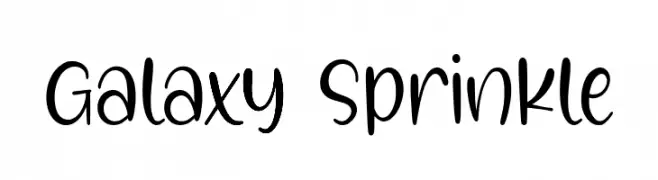 Galaxy Sprinkle  नि: शुल्क फ़ॉन्ट्स डाउनलोड