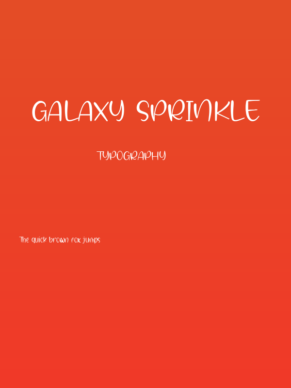 Galaxy Sprinkle Poster