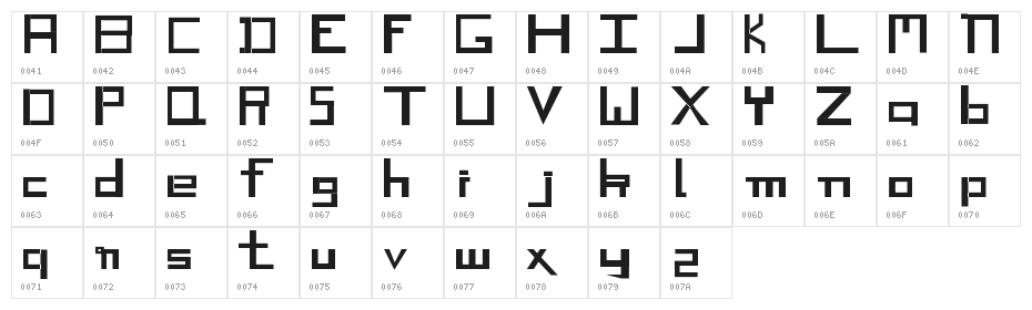 Galaxy Warrior Character Map