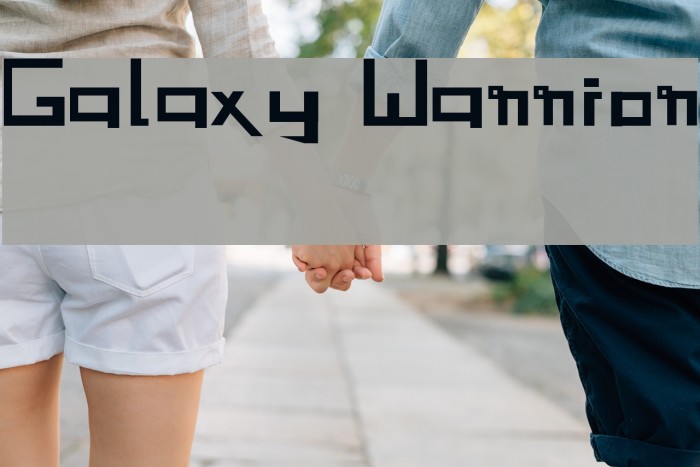 Galaxy Warrior Font examples