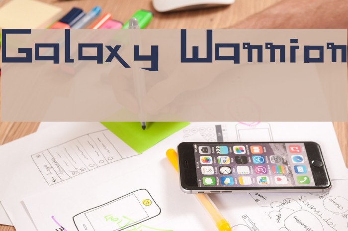 Galaxy Warrior Font examples