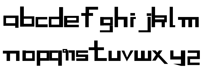 Galaxy Warrior Font LOWERCASE