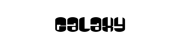 Galaxy  フリーフォントのダウンロード