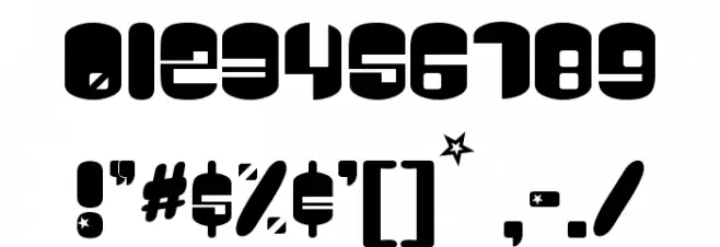 Galaxy Font OTHER CHARS