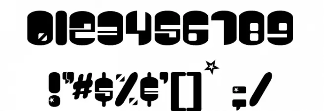 Galaxy Font OTHER CHARS