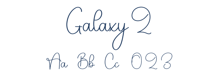 Galaxy2 Font Preview