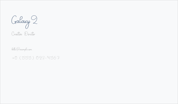 Galaxy2 Business Card