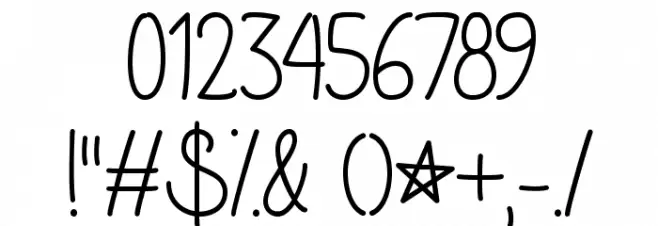 GalaxyBoy Font OTHER CHARS