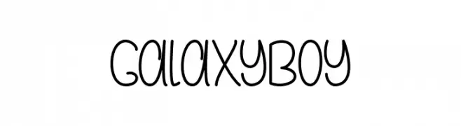 GalaxyBoy  Frei Schriftart Herunterladen