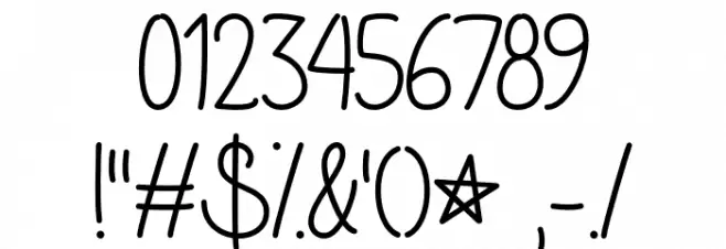 GalaxyBoy Font OTHER CHARS