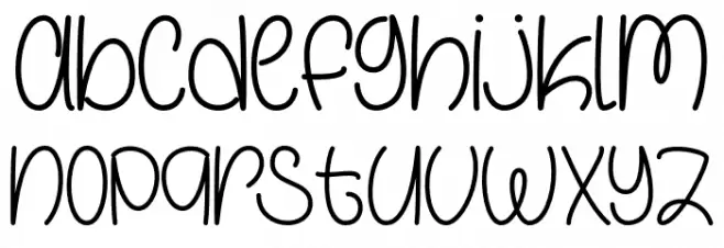 GalaxyBoy Font LOWERCASE