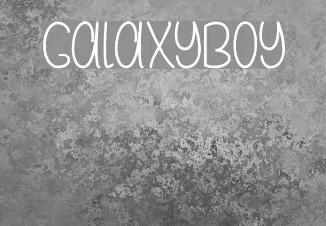 GalaxyBoy Font examples