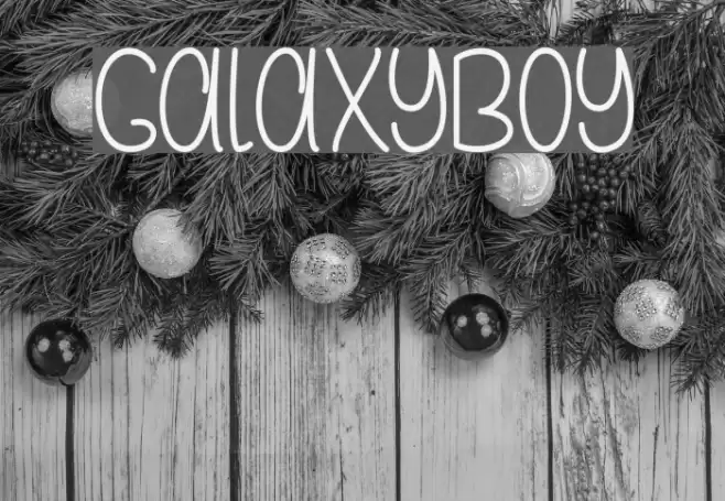 GalaxyBoy Font examples