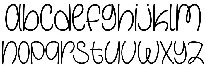 GalaxyBoy Font LOWERCASE