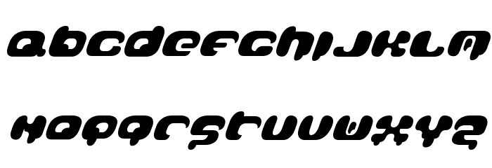 GalaxyTail Font LOWERCASE