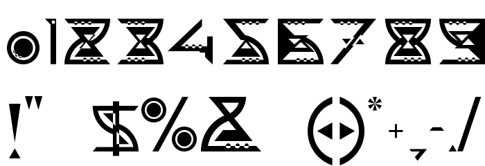 GalaxyVisitors Font OTHER CHARS