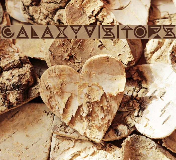 GalaxyVisitors Font examples