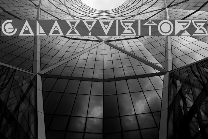 GalaxyVisitors Font examples