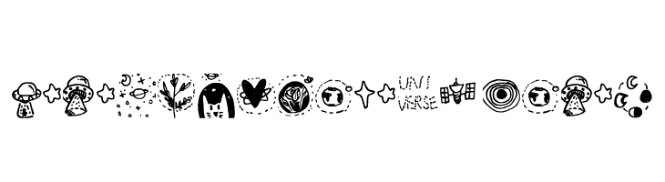 Galaxy_dingbats Regular  Free Fonts Download