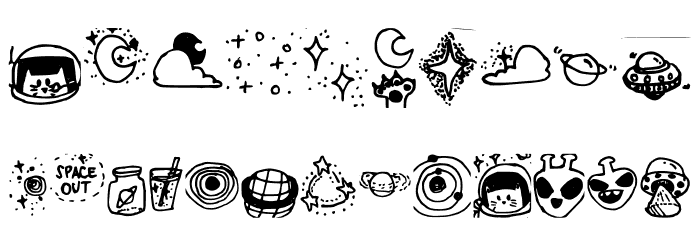 Galaxy_dingbats Regular Font OTHER CHARS